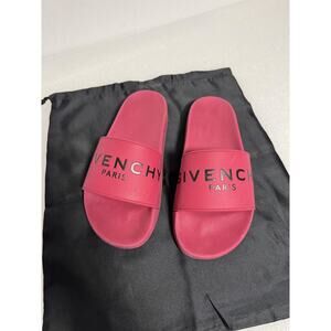 Givenchy Slides Shoes Womens Size 40 Rubber Paris Made in Italy Sandals